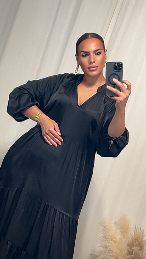 Robe satinée NAZIR